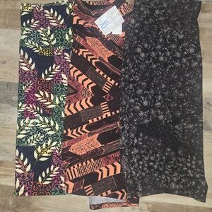 Multicolor Patterned Women's Skirt Bundle Set